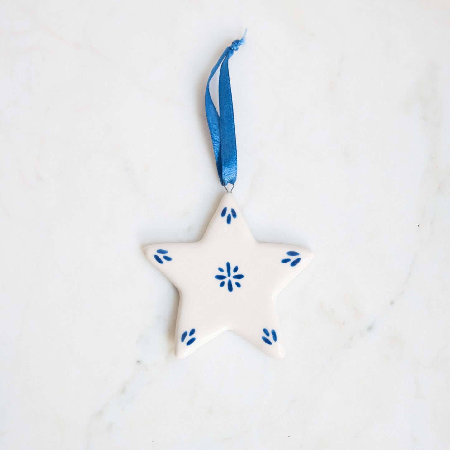 Ster ornament blauw