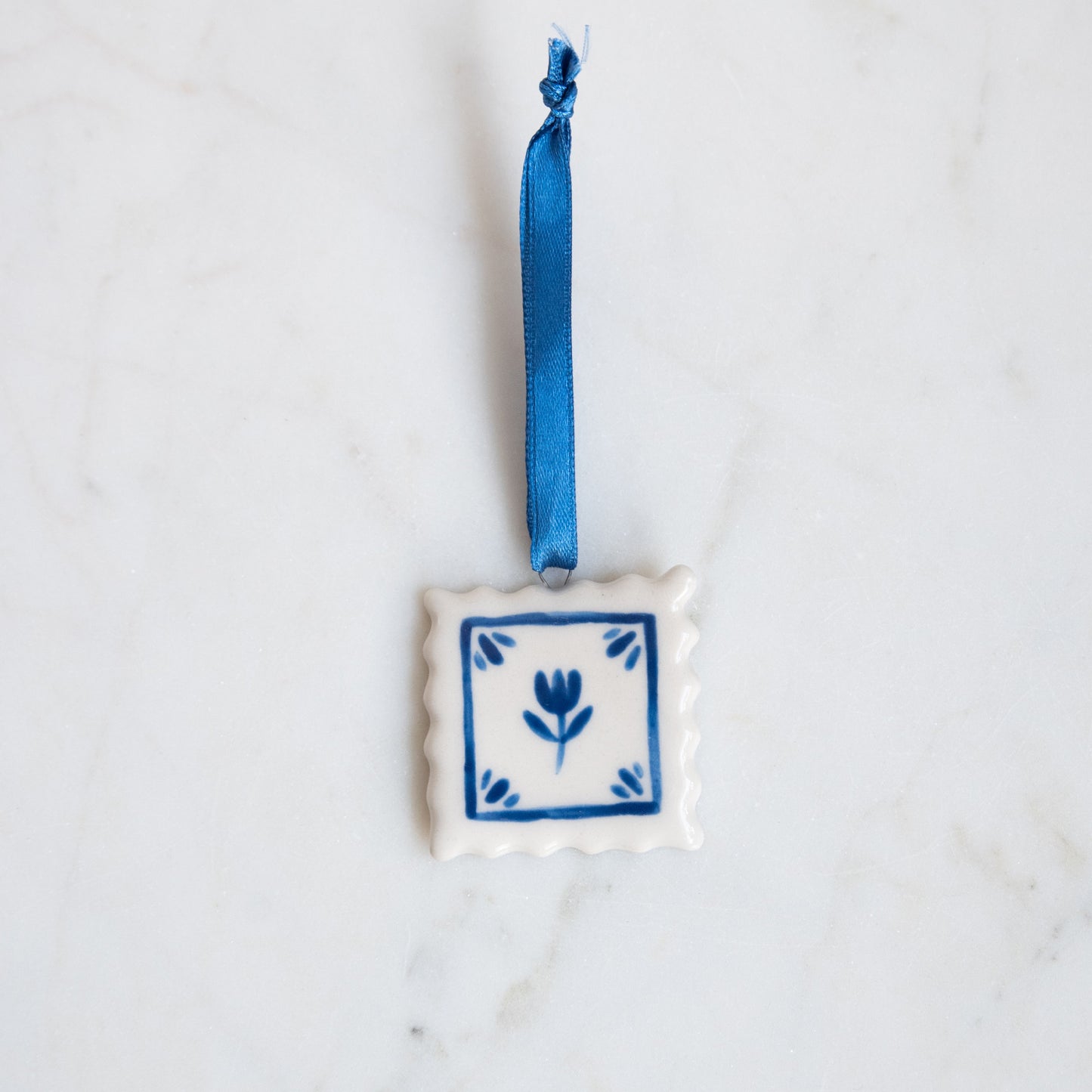 Postzegel ornament tulp