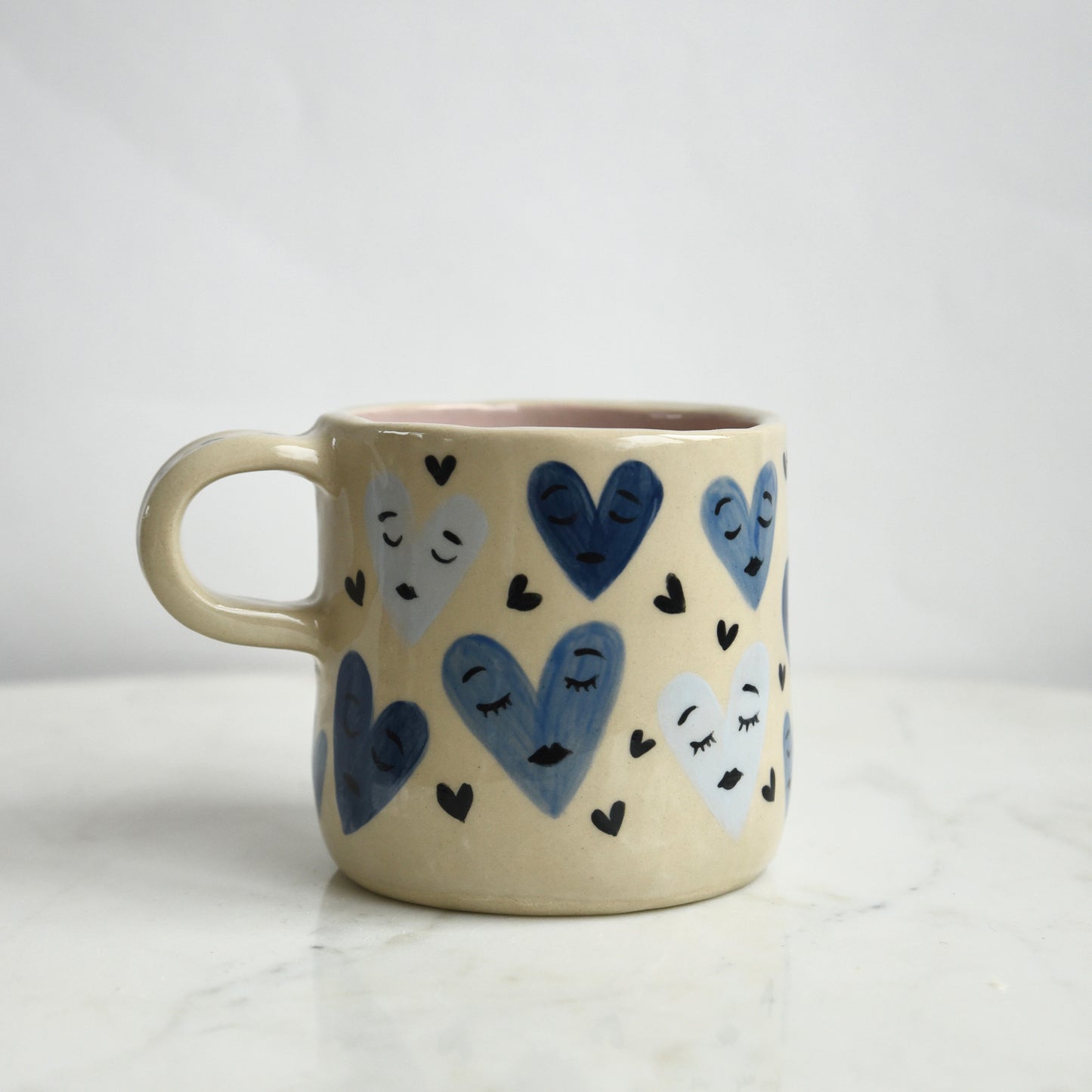 Mok smiley hartjes
